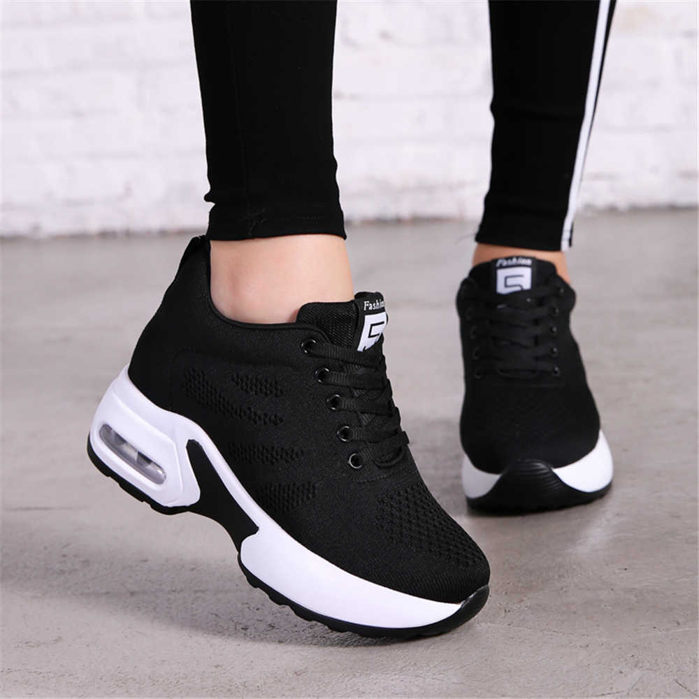 Oxford Lace Up Women - Hohe Leistung Mit Innere Keil Plattform