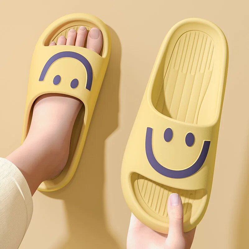 Mule Slip On - Smiley-Cloud-Hausschuhe für Damen und Herren, dicke