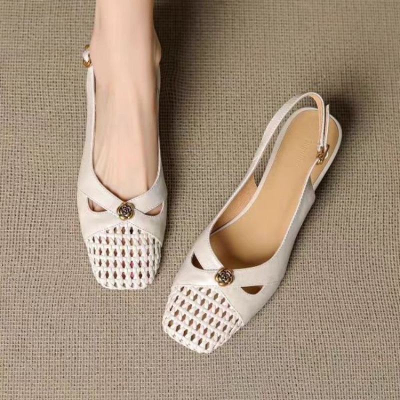 Mule Slip On - Damen-Sandalen mit geschlossener Zehenpartie im französischen