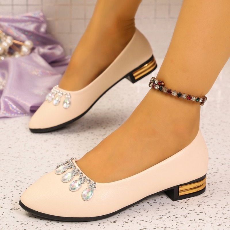 Women'S Shoes Clogs - Damen Flache Schuhe mit Spitzer Zehenpartie,