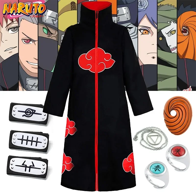 Women Shoes Xxl - Naruto Akatsuki Cosplay Kostüm-Set für Männer