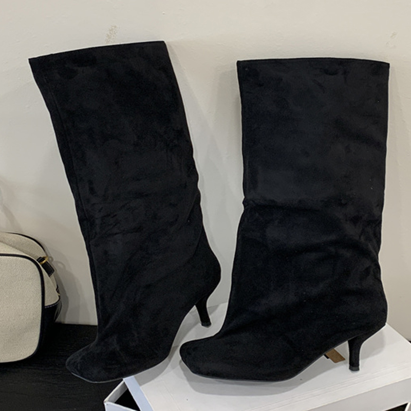 Winter Straße Punk Runde Kappe – Knee High Boots Women Bewertung und Preis