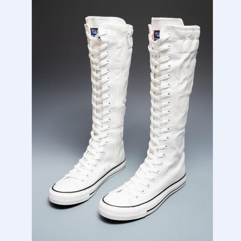 2025 Neue High-Top Canvas-Schu – Knee High Boots Women Bewertung und Preis