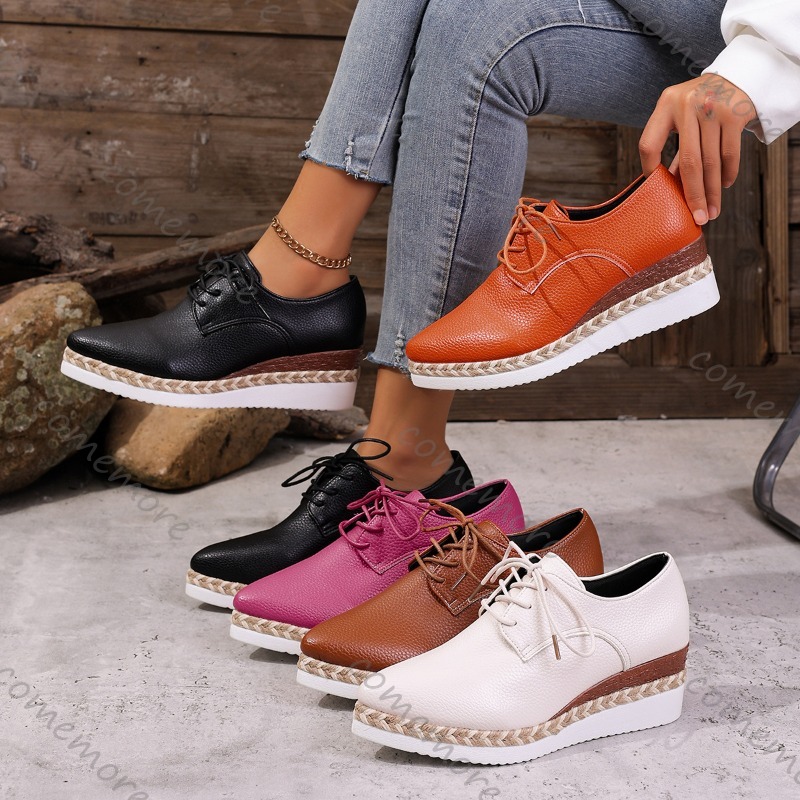 Leder-Schnürschuhe für Damen m – Oxford Lace Up Women Bewertung und Preis