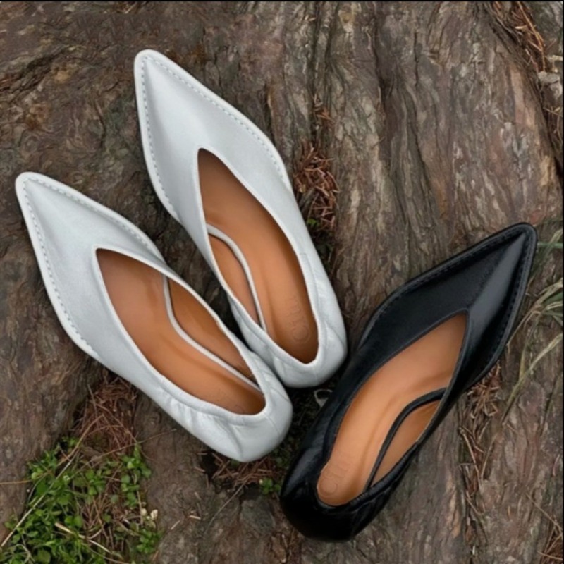 2025 Neue spitze Zehen-Einzels – Mule Slip On Bewertung und Preis