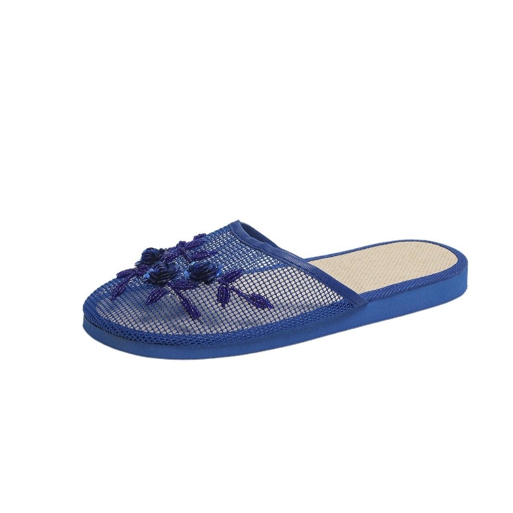 Lässige Blumenstickerei-Netz-S – Mule Slip On Bewertung und Preis