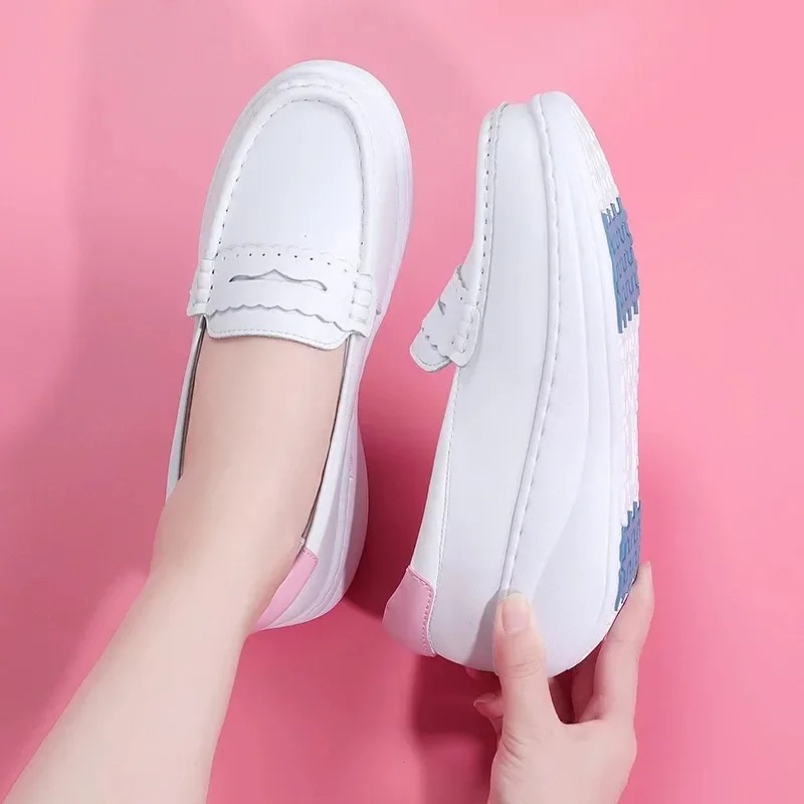 2025 Weiß Rosa Krankenschweste – Women Shoes Tennis Bewertung und Preis