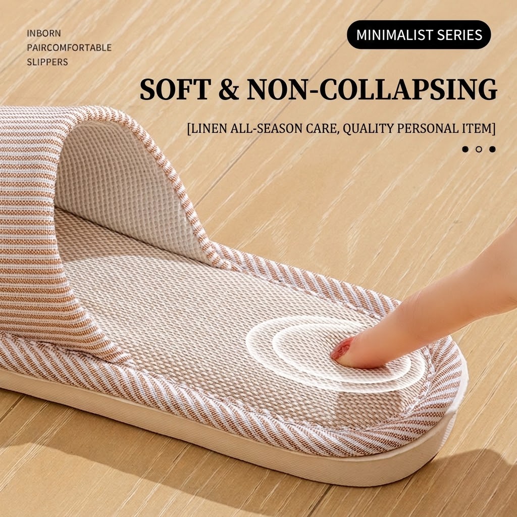 Atmungsaktive Leinen-Hausschuh – Mule Slip On Bewertung und Preis